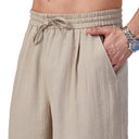 Hibro Coastline Drawstring Linen Pants
