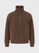 HiBro Men’s Brown Sherpa Fleece Zip-Up Jacket